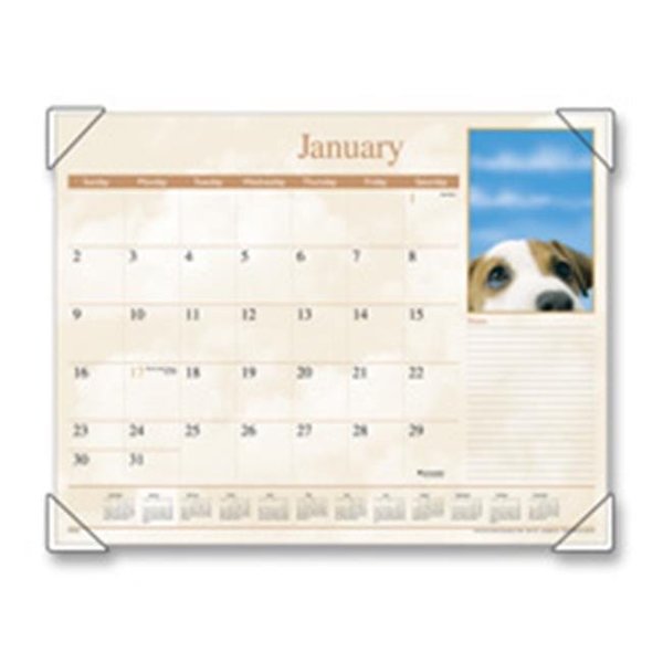 At-A-Glance At-A-Glance AAGDMD16632 Monthly Desk Calendar- 12-Mth Jan-Dec- Puppy Images- 22in.X17in. AAGDMD16632